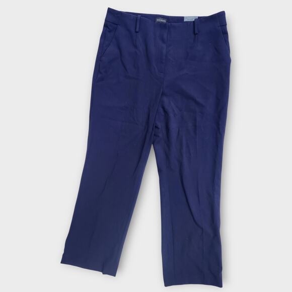Talbots Pants - Talbots Pants Women's 14 Navy Blue Southhampton Pant Straight Leg Office Career